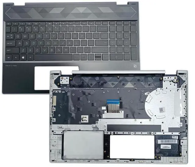 Main image of l20848-001 4600EH0E000 Replacement for HP Pavilion X360 15T-CR000 15T-CR 15 CR 15-CR0051OD Laptop Upper Top Cover Case Palmrest Not-Backlit Keyboard Assembly Part Black