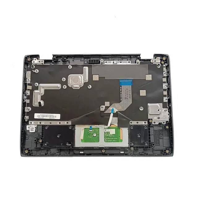Alt view image 2 of 7 - Replacement for Lenovo 100e 2nd Gen Notebook 81M8 Laptop Upper Top Cover Case Palmrest Not-Backlight Keyboard Touchpad Assembly Part 5CB0T77532 Black