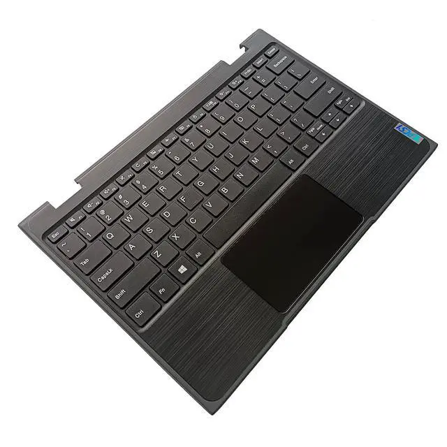 Alt view image 7 of 7 - Replacement for Lenovo 100e 2nd Gen Notebook 81M8 Laptop Upper Top Cover Case Palmrest Not-Backlight Keyboard Touchpad Assembly Part 5CB0T77532 Black