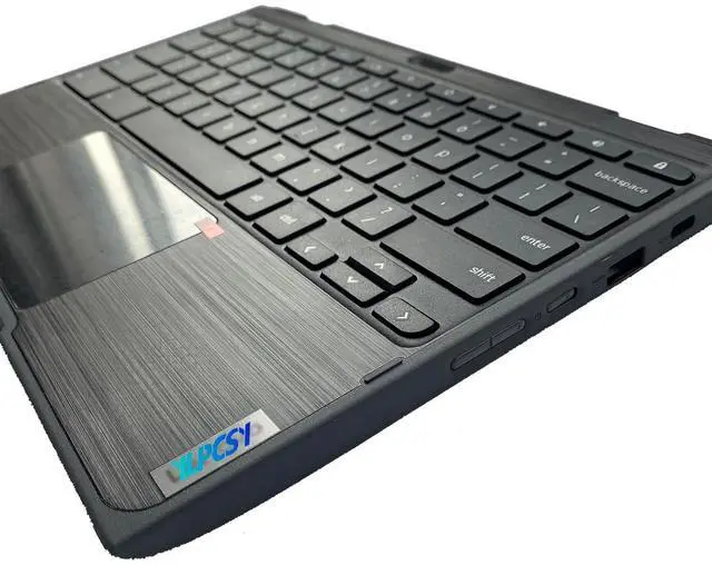 Alt view image 4 of 7 - Replacement for Lenovo 300e Chromebook 2nd Gen 81MB Laptop Upper Top Cover Case Palmrest Not-Backlight Keyboard Touchpad Assembly Part with Camera 5CB0T79500 Black