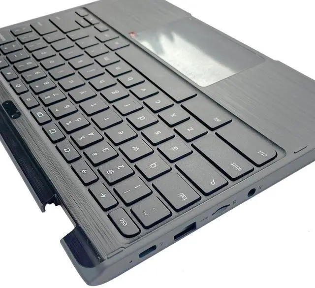 Alt view image 6 of 7 - Replacement for Lenovo 300e Chromebook 2nd Gen 81MB Laptop Upper Top Cover Case Palmrest Not-Backlight Keyboard Touchpad Assembly Part with Camera 5CB0T79500 Black