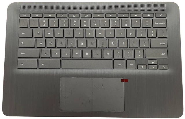 Main image of Replacement for HP Chromebook 14 G6 CB14G6 CelN4000 15.6" Laptop Upper Case Palmrest Keyboard Touchpad Assembly Part L90459-001