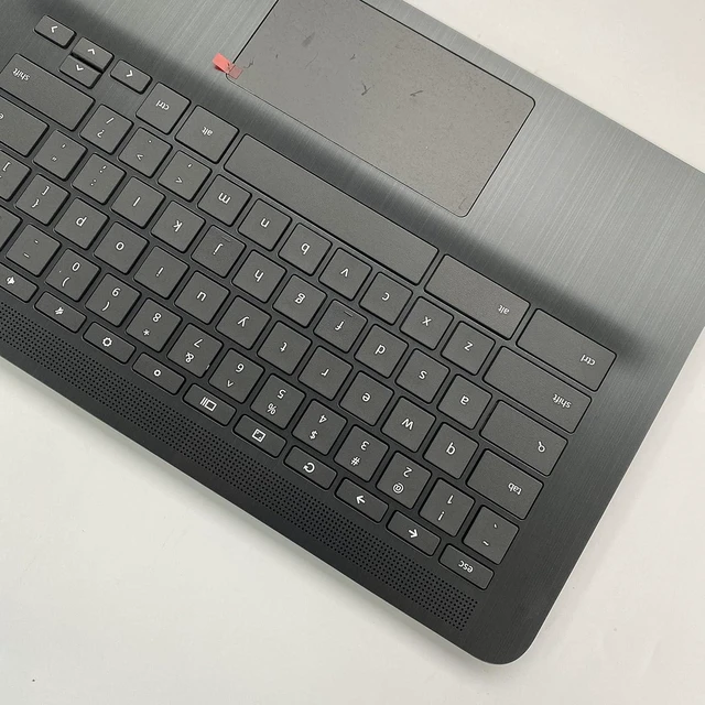 Alt view image 7 of 7 - Replacement for HP Chromebook 14 G6 CB14G6 CelN4000 15.6" Laptop Upper Case Palmrest Keyboard Touchpad Assembly Part L90459-001