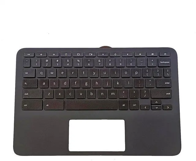 Main image of Replacement for HP Chromebook 11MK G9 EE Laptop Upper Top Cover Case Palmrest Keyboard Assembly Part M44258-001 Black