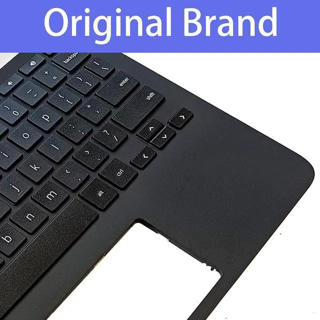 Alt view image 3 of 7 - Replacement for HP Chromebook 11MK G9 EE Laptop Upper Top Cover Case Palmrest Keyboard Assembly Part M44258-001 Black