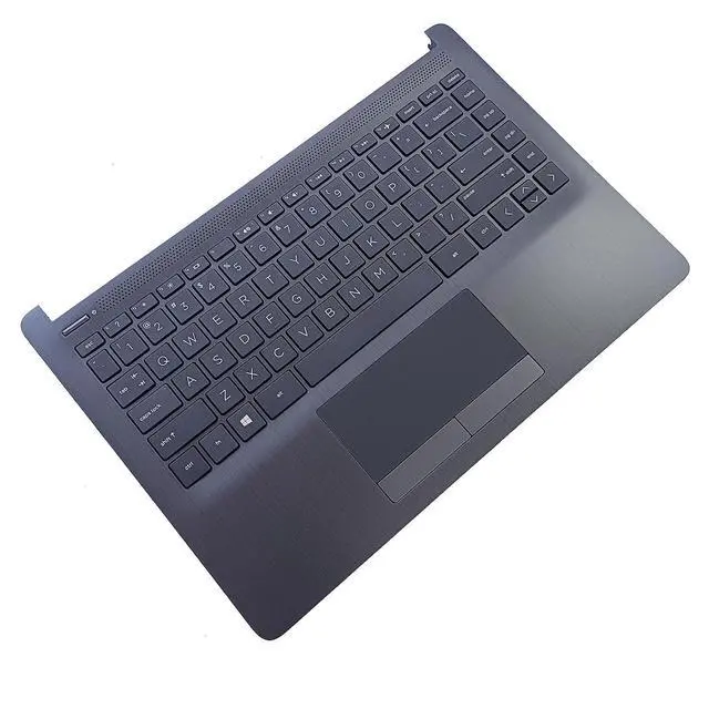 Alt view image 5 of 7 - Replacement for HP Pavilion 14-CF 14-DF 14-DK Laptop Upper Top Cover Case Palmrest Non-Backlit Keyboard Touchpad Assembly Part L24818-001 6070B1306601
