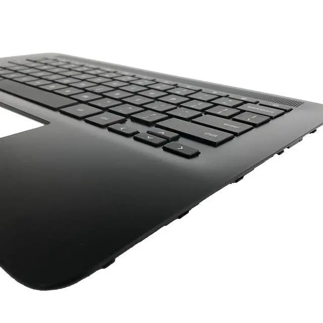 Alt view image 6 of 7 - Replacement for HP Chromebook 14 G7 CB E 14 G7 CElN4500 Laptop Upper Top Cover Case Palmrest Not-Backlit Keyboard Assembly Part M47207-001 Black