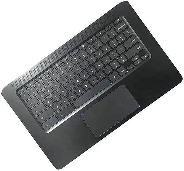 Alt view image 7 of 7 - Replacement for HP Chromebook 14A G5 Laptop Upper Top Cover Case Palmrest Keyboard Touchpad Assembly Part L62440-001