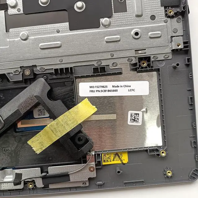 Alt view image 7 of 7 - Replacement Laptop Upper Case Palmrest Backlit Keyboard Touchpad Assembly Part for Lenovo ideapad 3-15ADA6 3-15ITL6 3-15ALC6 5CB1B65660 AP21P000600 Grey Gray