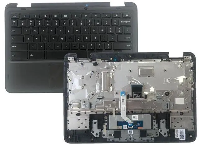 Main image of 0801P8 801P8 Replacement for Dell Chromebook 11 3120 Laptop Upper case Palmrest Assembly Part with Non-Backlit US Keyboard and Touchpad WFC