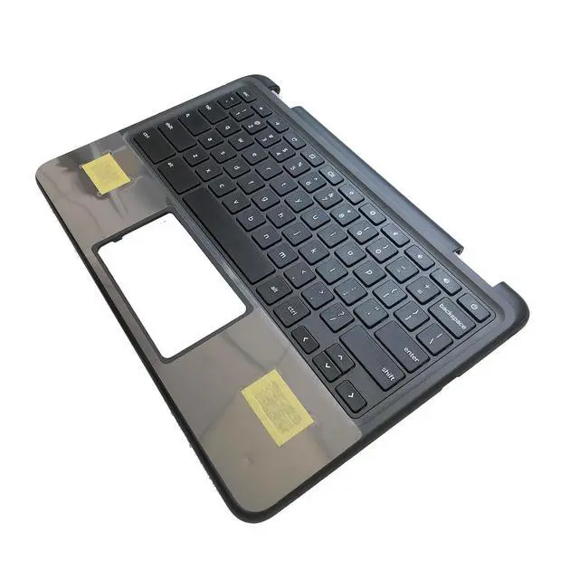 Alt view image 5 of 7 - Replacement for Dell Chromebook 11 3110Non-Touch Laptop Upper Top Cover Case Palmrest Keyboard Assembly Part 00H7CN AP3IU000800