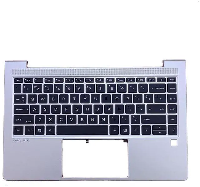 Main image of N01287-001 4BX8STATP00/TP70/TPJ0 Replacement for HP ProBook 440 G9 445 G9 Laptop Upper Top Cover Case Palmrest Backlit US Keyboard Assembly Part Silver