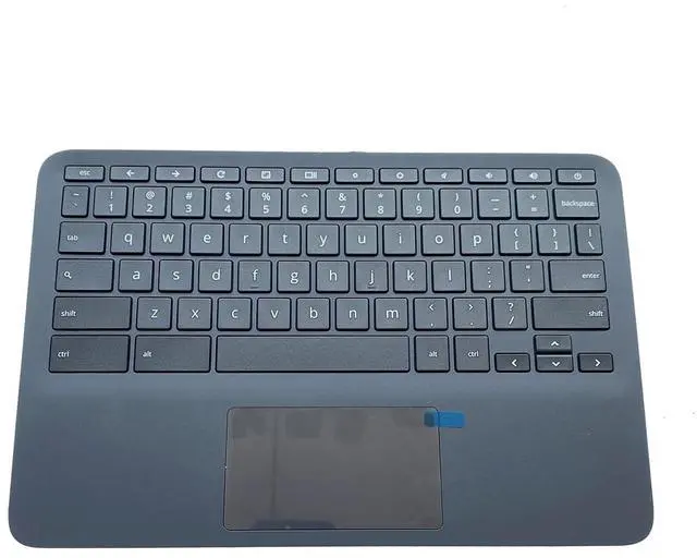 Main image of Replacement for HP Chromebook 11 G8 EE Laptop Upper Top Cover Case Palmrest Keyboard Touchpad Assembly Part L90339-001