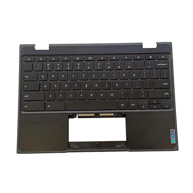 Main image of Replacement for Lenovo 100e Chromebook 2nd Gen AST 82CD Laptop Upper Top Cover Case Palmrest Not-Backlight Keyboard Assembly Part 5CB0Z21474 Black
