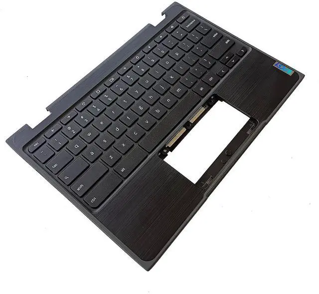 Alt view image 3 of 7 - Replacement for Lenovo 100e Chromebook 2nd Gen AST 82CD Laptop Upper Top Cover Case Palmrest Not-Backlight Keyboard Assembly Part 5CB0Z21474 Black