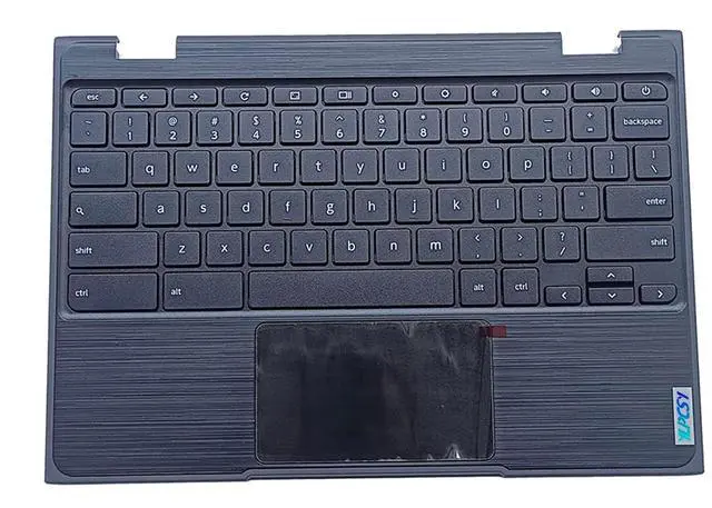 Main image of Replacement for Lenovo 100e Chromebook 2nd Gen AST 82CD Laptop Upper Top Cover Case Palmrest Not-Backlight Keyboard Touchpad Assembly Part 5CB0Z21474 Black