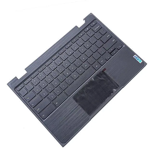 Alt view image 4 of 7 - Replacement for Lenovo 100e Chromebook 2nd Gen AST 82CD Laptop Upper Top Cover Case Palmrest Not-Backlight Keyboard Touchpad Assembly Part 5CB0Z21474 Black