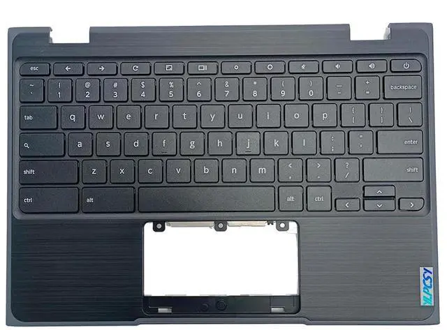 Main image of Replacement for Lenovo 100e Chromebook 2nd Gen 81MA Laptop Upper Top Cover Case Palmrest Keyboard Assembly Part 5CB0T79741 Black