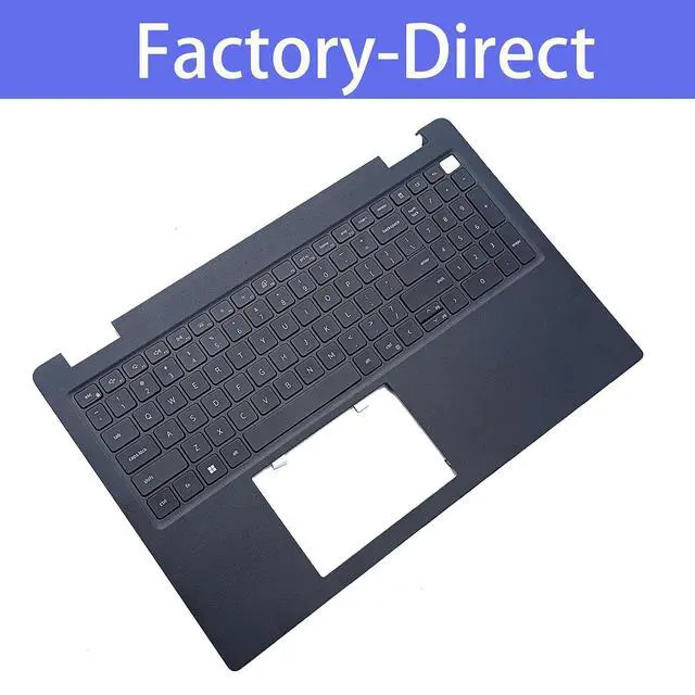 Alt view image 4 of 7 - DJP76 0DJP76 Replacement for DELL Latitude 3520 E3520 Laptop Upper Top Cover Case Palmrest Not-Backlit US Keyboard Assembly Part Black