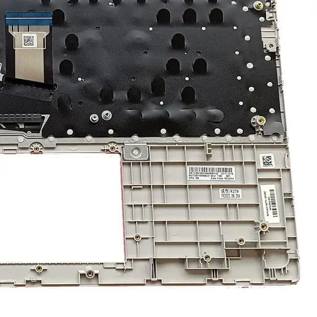 Alt view image 3 of 7 - M50456-001 Replacement for HP 17-CN 17-CP17T-CN 17Z-CP Laptop Upper Top Cover Case Palmrest Backlit US Keyboard Assembly Part Silver