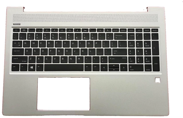 Main image of Replacement for HP ProBook 450 G6 450 G7 Laptop Upper Top Cover Case Palmrest Backlit Keyboard Assembly Part L45090-001 Sliver