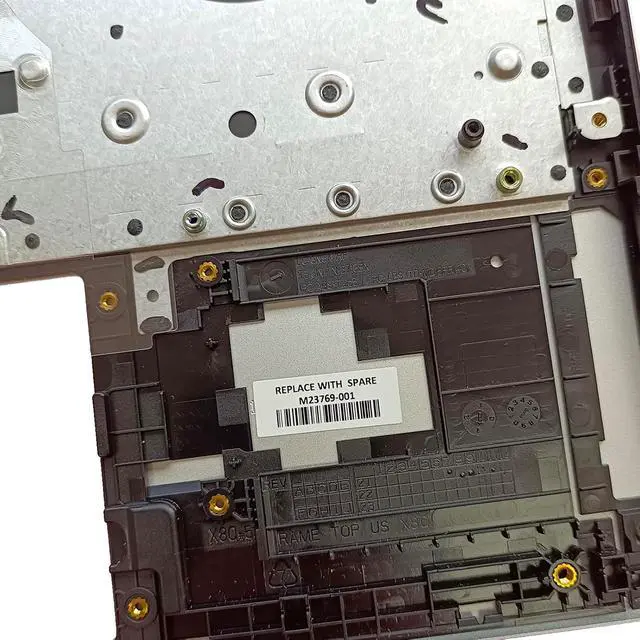 Alt view image 7 of 7 - M23769-001 Replacement for HP Probook 440 G8 445 G8 Laptop Upper Top Cover Case Palmrest Backlit US Keyboard Assembly Part Silver
