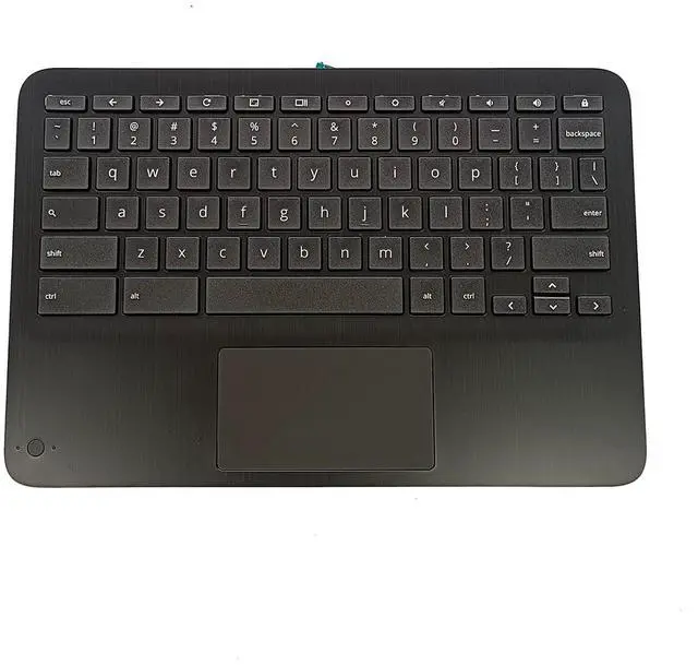 Main image of Replacement for HP Chromebook X360 11MK G3 EE Laptop Upper Top Cover Case Palmrest Keyboard Touchpad Assembly Part M49312-001 Black
