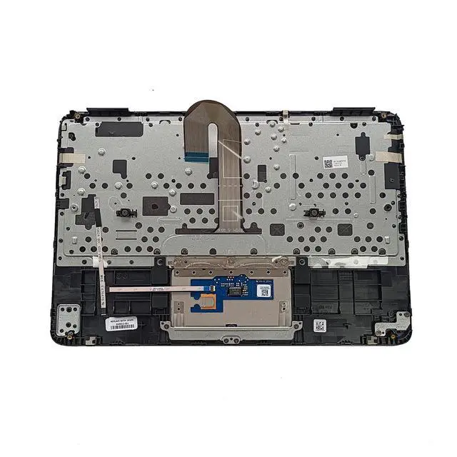 Alt view image 4 of 7 - Replacement for HP Chromebook X360 11MK G3 EE Laptop Upper Top Cover Case Palmrest Keyboard Touchpad Assembly Part M49312-001 Black