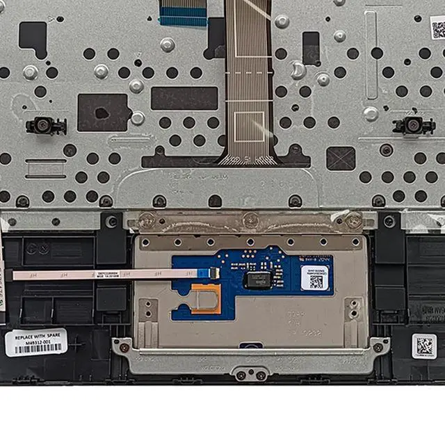 Alt view image 6 of 7 - Replacement for HP Chromebook X360 11MK G3 EE Laptop Upper Top Cover Case Palmrest Keyboard Touchpad Assembly Part M49312-001 Black
