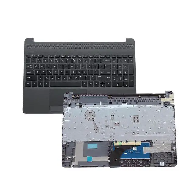Alt view image 3 of 7 - M31099-001 AP2H8000E60 Replacement for HP Probook 250 255 G8 G9 Laptop Upper Top Cover Case Palmrest Not-Backlit US Keyboard Touchpad Assembly Part Gray