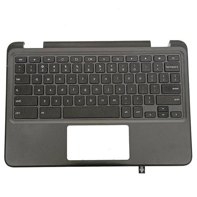 Main image of Replacement for Dell Chromebook 11 3100 Laptop Upper Top Cover Case Palmrest Not-Backlit Keyboard Assembly Part 9X8D7 09X8D7