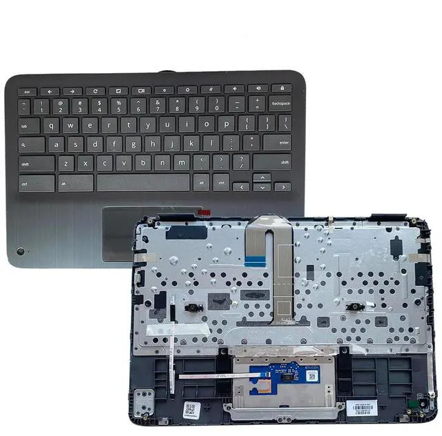 Main image of Replacement for HP Chromebook x360 G3 EE 11 Laptop Upper Top Cover Case Palmrest Keyboard Touchpad Assembly Part WFC L92215-001