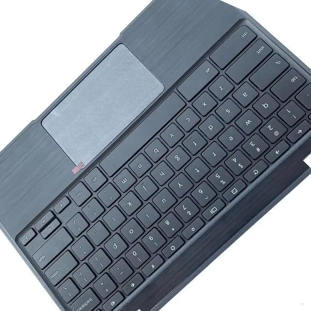 Alt view image 3 of 7 - Replacement for Lenovo 100e Chromebook 2nd Gen MTK 81QB Laptop Upper Top Cover Case Palmrest Not-Backlight Keyboard Touchpad Assembly Part 5CB0X55485 5CB0U26489 Black
