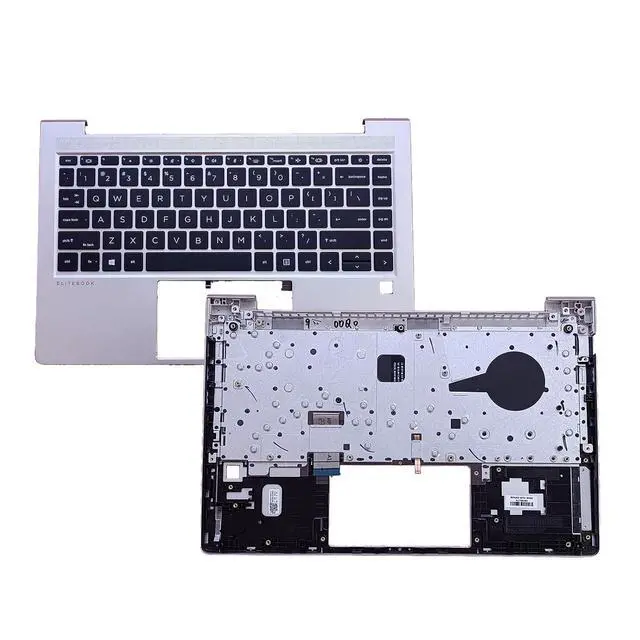 Alt view image 3 of 7 - N17709-001 Replacement for HP Elitebook 640 G9 Laptop Upper Top Cover Case Palmrest Backlit US Keyboard Assembly Part Silver
