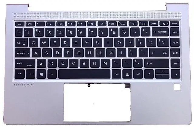 Main image of N17709-001 Replacement for HP Elitebook 640 G9 Laptop Upper Top Cover Case Palmrest Backlit US Keyboard Assembly Part Silver