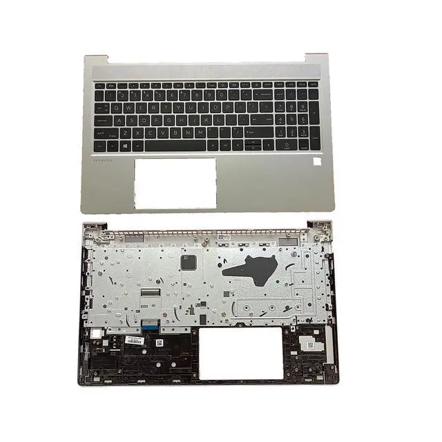 Alt view image 3 of 7 - M21740-001 Replacement for HP Probook 450 G8 455 G8 Laptop Upper Top Cover Case Palmrest Not-Backlit US Keyboard Assembly Part Silver