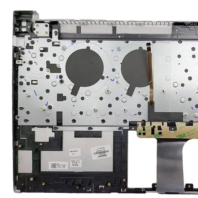 Alt view image 4 of 7 - M08912-001 Replacement for HP 15-EG 15-EH 15t-EG 15Z-EH 15-EG0067S Laptop Upper Top Cover Case Palmrest Backlit US Keyboard Assembly Part Silver NOT-Fingerprints