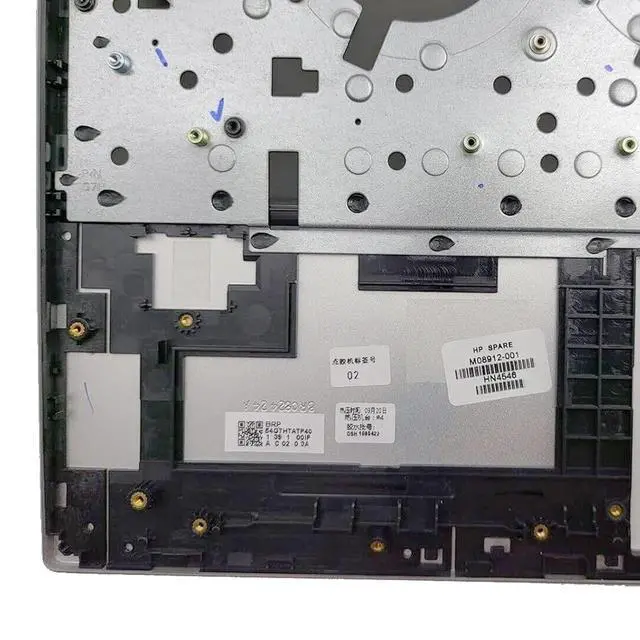 Alt view image 7 of 7 - M08912-001 Replacement for HP 15-EG 15-EH 15t-EG 15Z-EH 15-EG0067S Laptop Upper Top Cover Case Palmrest Backlit US Keyboard Assembly Part Silver NOT-Fingerprints