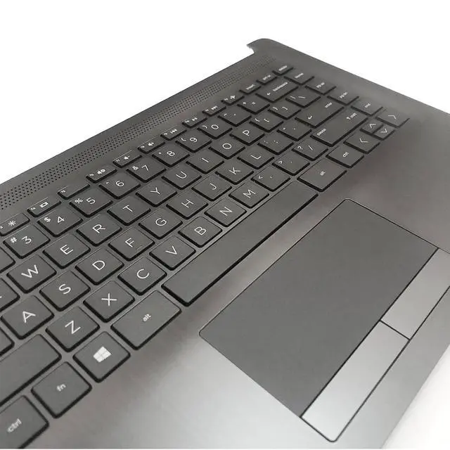 Alt view image 5 of 7 - L23241-001 L23491-001 6070B1306303 Replacement for HP 14-cm 14T-CM 14Z-CM 14-CK 14-ck 14-cm 14-dg 14q-cs 14q-cy Laptop Upper Top Cover Case Palmrest Not-Backlit US Keyboard Touchpad Assembly Part