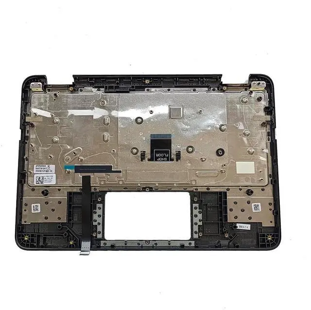 Alt view image 2 of 7 - Replacement for Dell Chromebook 11 3100 Laptop Upper Top Cover Case Palmrest Not-Backlit Keyboard Assembly Part 0TK87M TK87M Black