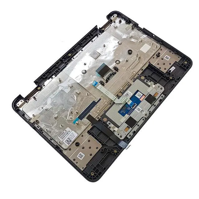 Alt view image 5 of 7 - Replacement for Dell Chromebook 11 3100 Laptop Upper Top Cover Case Palmrest Not-Backlit Keyboard Touchpad Assembly Part 0TK87M TK87M Black