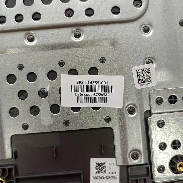 Alt view image 3 of 7 - Replacement for HP CB14G5 Chromebook 14 G5 Laptop Upper Top Cover Case Palmrest Keyboard Assembly Part L14355-001 L14354-001