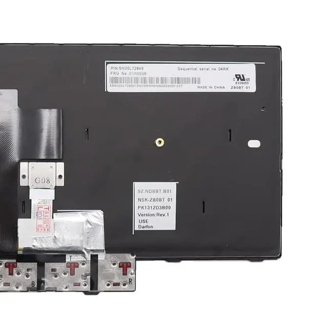 Alt view image 5 of 7 - Replacement Laptop Backlight Keyboard for Lenovo ThinkPad T470 T480 A475 A485 01HX459 01AX487 01HX499 01HX419 01AX528 US