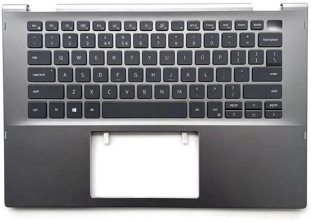 Main image of 0X46H3 X46H3 Replacement for Dell Inspiron 14 5406 5400 2-in-1 P126G Laptop Upper Top Cover Case Palmrest US Keyboard Assembly Part