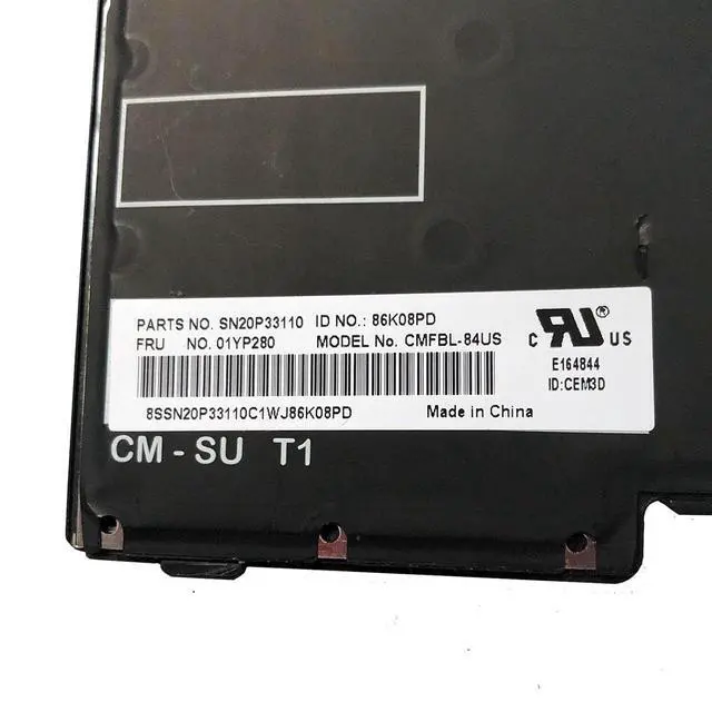 Alt view image 7 of 7 - Replacement Laptop Backlight Keyboard for Lenovo ThinkPad L380 E480 Yoga L390 Yoga T490 T495 L480 T480S 01YP360 01YP280 01YP440 01YP520