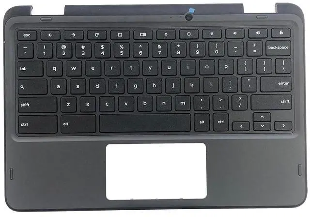 Main image of 0801P8 801P8 Replacement for Dell Chromebook 11 3120 Laptop Upper Top Cover Case Palmrest Not-Backlit US Keyboard Assembly Part WFC