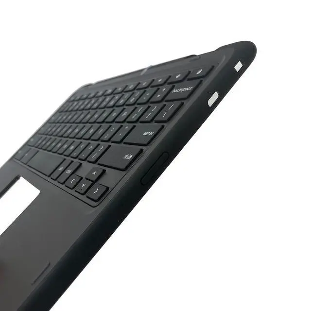 Alt view image 3 of 7 - 0801P8 801P8 Replacement for Dell Chromebook 11 3120 Laptop Upper Top Cover Case Palmrest Not-Backlit US Keyboard Assembly Part WFC