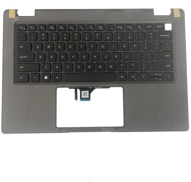 Main image of 0R2DCD R2DCD Replacement for Dell Latitude 3440 E3440 Laptop Upper Top Cover Case Backlit US Keyboard Palmrest Assembly Part Gray