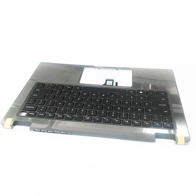 Alt view image 4 of 7 - 0R2DCD R2DCD Replacement for Dell Latitude 3440 E3440 Laptop Upper Top Cover Case Backlit US Keyboard Palmrest Assembly Part Gray