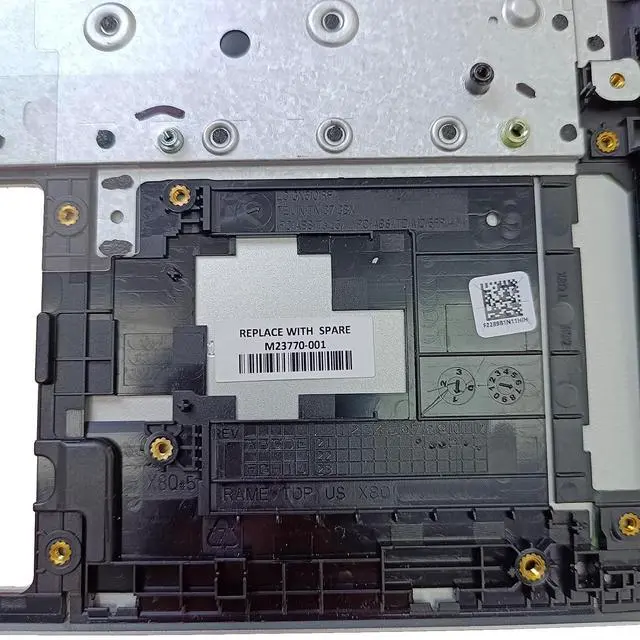 Alt view image 7 of 7 - M23770-001 Replacement for HP Probook 440 G8 445 G8 Laptop Upper Top Cover Case Palmrest Not-Backlit US Keyboard Assembly Part Silver